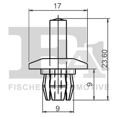 Clip, trim/protection strip FA1 11-20013.5