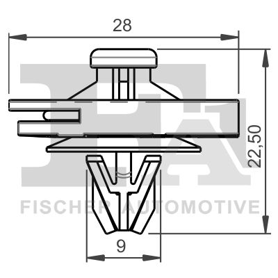 Clip, trim/protection strip FA1 11-40026.5