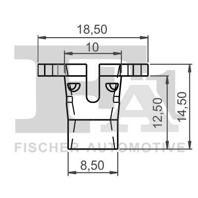 Clip, trim/protection strip FA1 11-40131.5