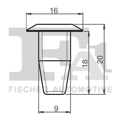 Clip, trim/protection strip FA1 11-60012.5