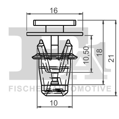 Clip, trim/protection strip FA1 12-40030.5