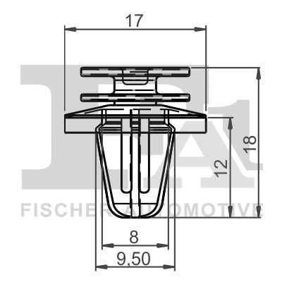 Clip, trim/protection strip FA1 14-40018.5