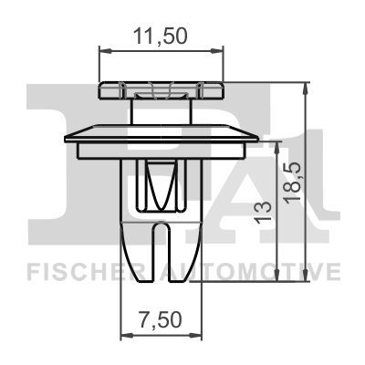Clip, trim/protection strip FA1 14-40089.5