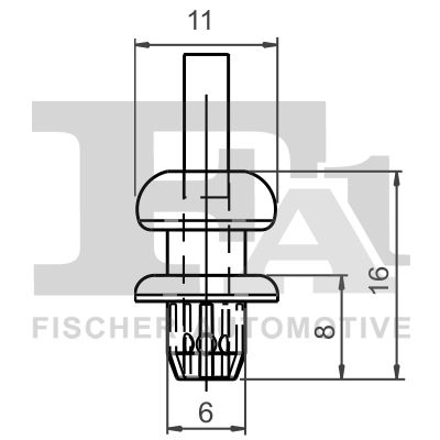 Clip, trim/protection strip FA1 21-20013.5