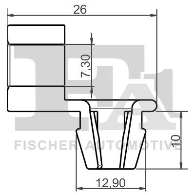 FA1 21-40071.5 Clip, trim/protection strip