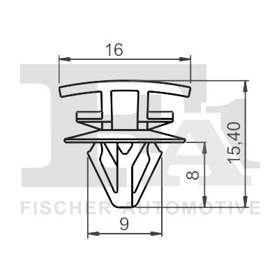 Clip, trim/protection strip FA1 22-40040.5