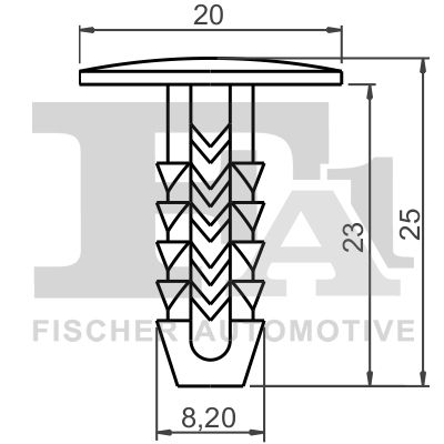 Clip, trim/protection strip FA1 33-10016.5