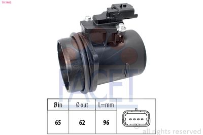 Mass Air Flow Sensor FACET 10.1463