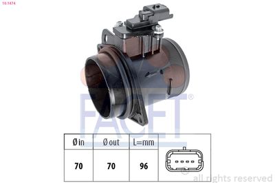 Mass Air Flow Sensor FACET 10.1474