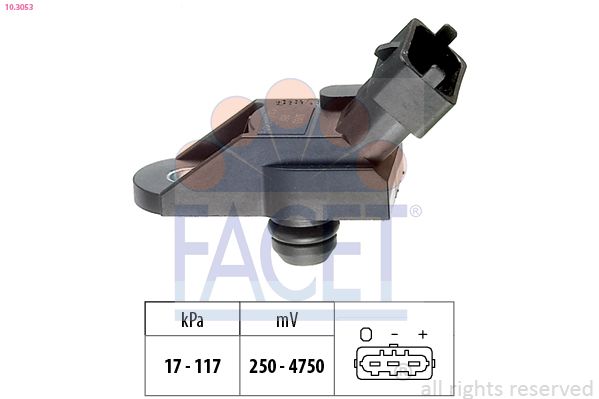 FACET 10.3053 Air Pressure Sensor, altitude adaption