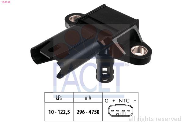 FACET 10.3159 Air Pressure Sensor, altitude adaption