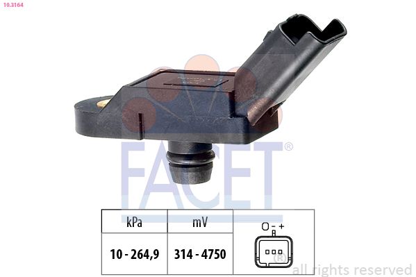 FACET 10.3164 Air Pressure Sensor, altitude adaption