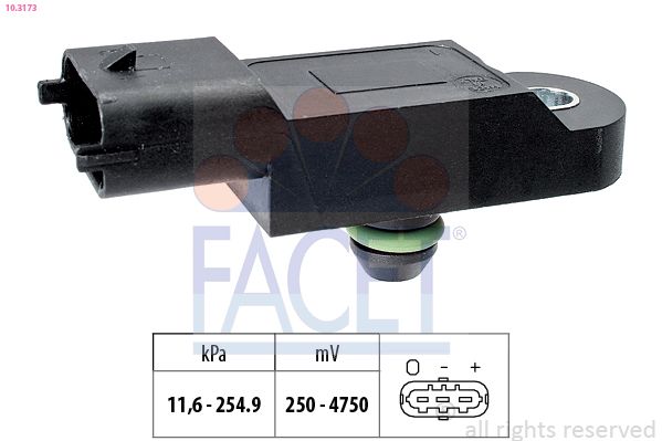 FACET 10.3173 Air Pressure Sensor, altitude adaption