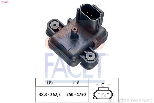 FACET 10.3355 Air Pressure Sensor, altitude adaption