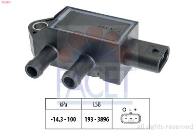 Sensor, exhaust pressure FACET 10.3371