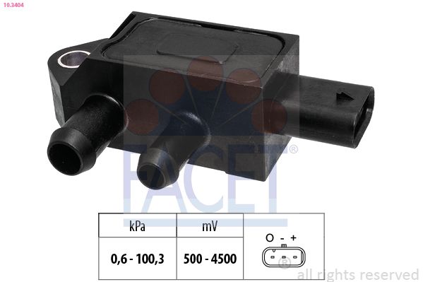 FACET 10.3404 Sensor, exhaust pressure