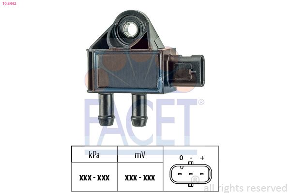 FACET 10.3442 Sensor, exhaust pressure