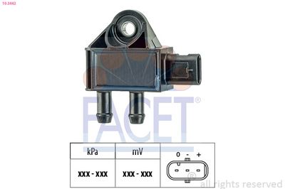 Sensor, exhaust pressure FACET 10.3442