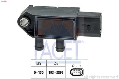 Sensor, exhaust pressure FACET 10.3445