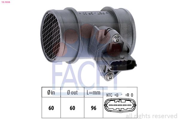 FACET 10.1038 Mass Air Flow Sensor