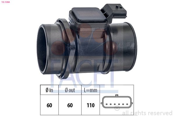 FACET 10.1388 Mass Air Flow Sensor