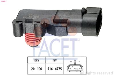 Air Pressure Sensor, altitude adaption FACET 10.3011