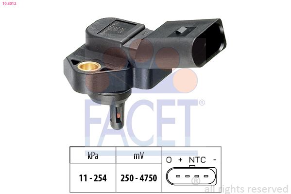 FACET 10.3012 Air Pressure Sensor, altitude adaption