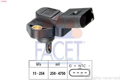 Air Pressure Sensor, altitude adaption FACET 10.3012