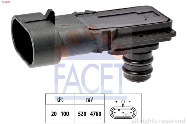 FACET 10.3023 Air Pressure Sensor, altitude adaption