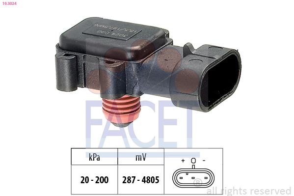 FACET 10.3024 Air Pressure Sensor, altitude adaption