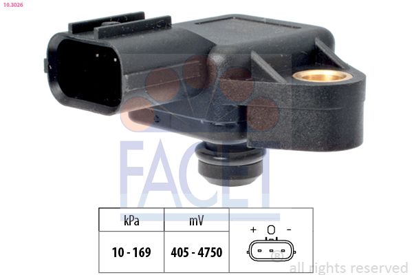FACET 10.3026 Air Pressure Sensor, altitude adaption