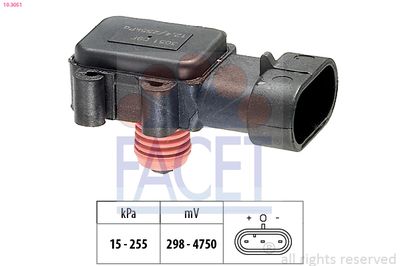 Air Pressure Sensor, altitude adaption FACET 10.3051