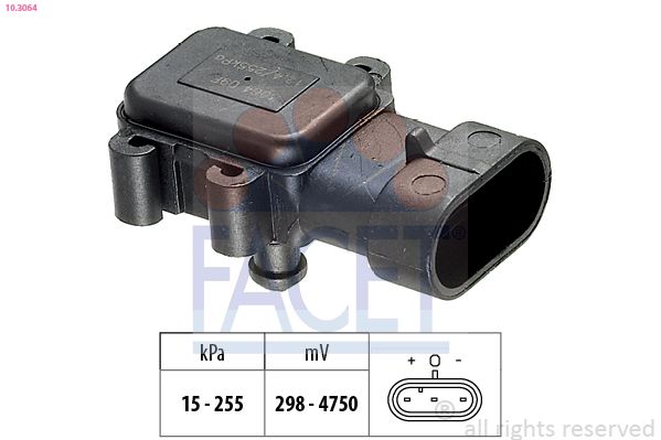FACET 10.3064 Air Pressure Sensor, altitude adaption