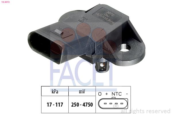 FACET 10.3072 Air Pressure Sensor, altitude adaption