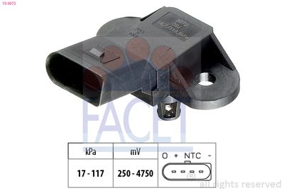 Air Pressure Sensor, altitude adaption FACET 10.3072
