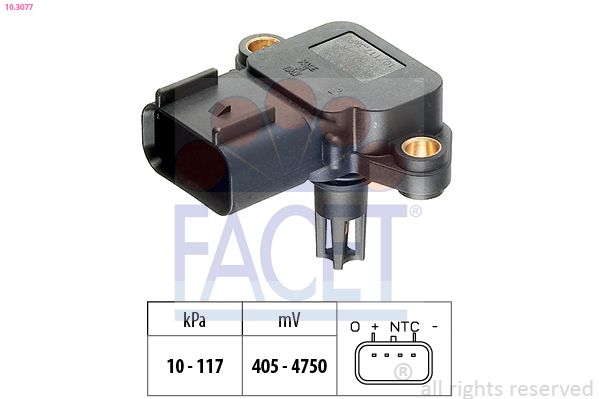 FACET 10.3077 Air Pressure Sensor, altitude adaption