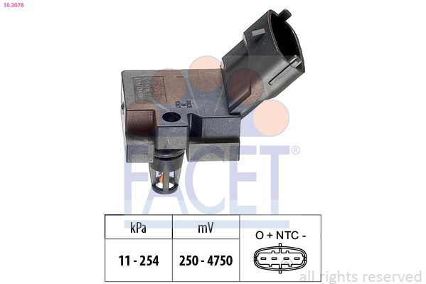 FACET 10.3078 Air Pressure Sensor, altitude adaption