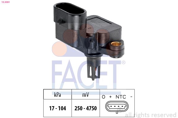 FACET 10.3081 Air Pressure Sensor, altitude adaption