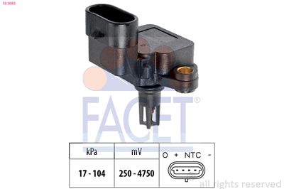 Air Pressure Sensor, altitude adaption FACET 10.3081