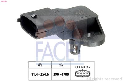 Air Pressure Sensor, altitude adaption FACET 10.3092