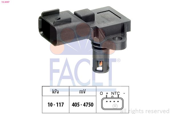 FACET 10.3097 Air Pressure Sensor, altitude adaption