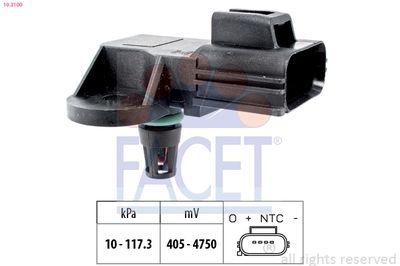 Air Pressure Sensor, altitude adaption FACET 10.3100