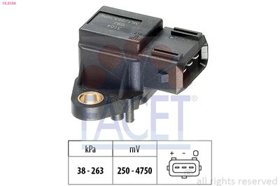 Air Pressure Sensor, altitude adaption FACET 10.3104