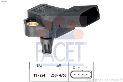 Air Pressure Sensor, altitude adaption FACET 10.3112