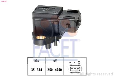 Air Pressure Sensor, altitude adaption FACET 10.3116