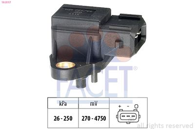 Air Pressure Sensor, altitude adaption FACET 10.3117