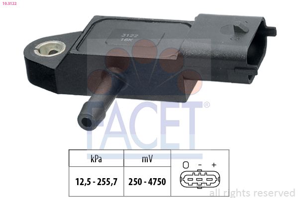 FACET 10.3122 Air Pressure Sensor, altitude adaption