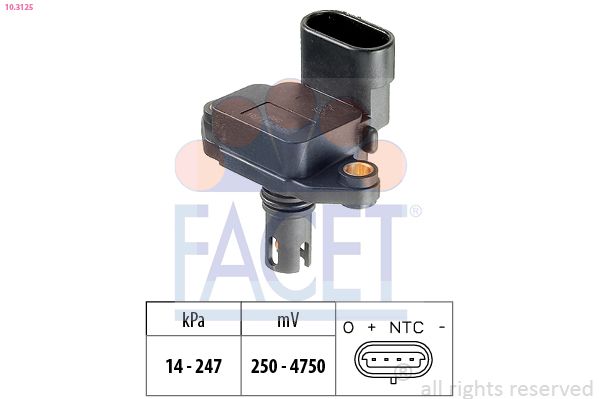 FACET 10.3125 Air Pressure Sensor, altitude adaption