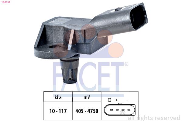 FACET 10.3157 Air Pressure Sensor, altitude adaption