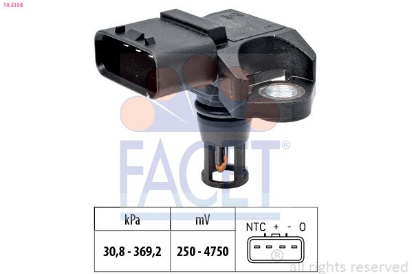FACET 10.3158 Air Pressure Sensor, altitude adaption